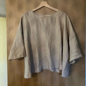 NPL Old London Midi Top in Oat Milk